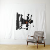 Funny halloween design met scarecrow wandkleed (In Situ (horizontaal))