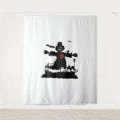 Funny halloween design met scarecrow wandkleed (Voorkant)