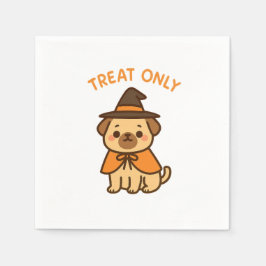 Funny Halloween Dog Lover Paper Napkins Servet