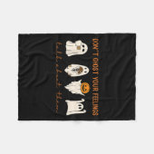 Funny Halloween Don’t Ghost Your Feelings Mental H Fleece Deken (Voorkant (Horizontaal))