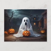 Funny Halloween geest Briefkaart (Voorkant)