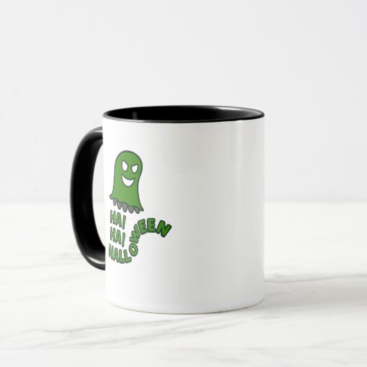 Funny Halloween Ghost Mug Mok (Voorkant links)