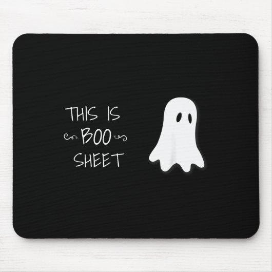 Funny Halloween Ghost This Is Boo Sheet Muismat (Voorkant)