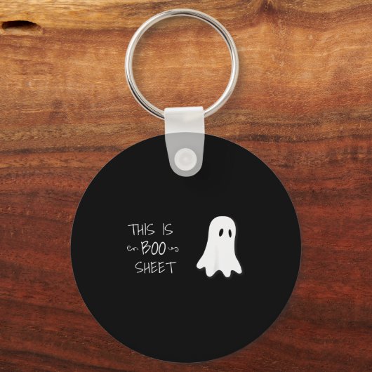 Funny Halloween Ghost This Is Boo Sheet Sleutelhanger (Voorkant)