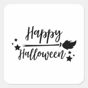 Funny Halloween Gifts - Happy Halloween Vierkante Sticker