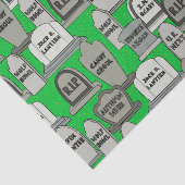 Funny Halloween Gravestone Tissuepapier (Detail)