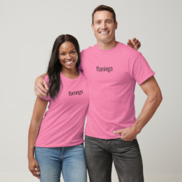 Funny Halloween groep kostume roze flamingo T-shirt