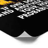 Funny Halloween Haunted House Inspirerend Quote Poster (Hoek)