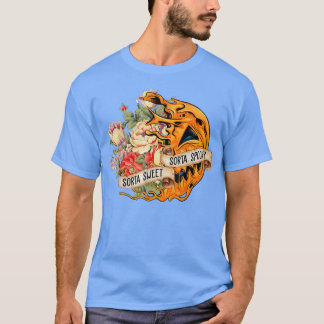 Funny Halloween Herfst Pumpkin Flower Sorta Sweet T-shirt