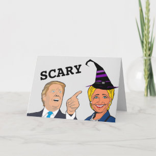 FUNNY HALLOWEEN HILLARY ET CARTES TRUMP
