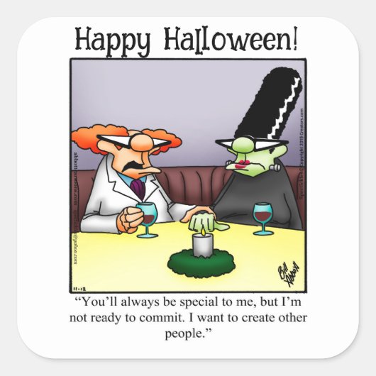Funny Halloween Humor Halloween Stickers (Voorkant)