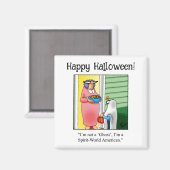 Funny Halloween Humor Magnet Magneet (Voorkant / Achterkant)