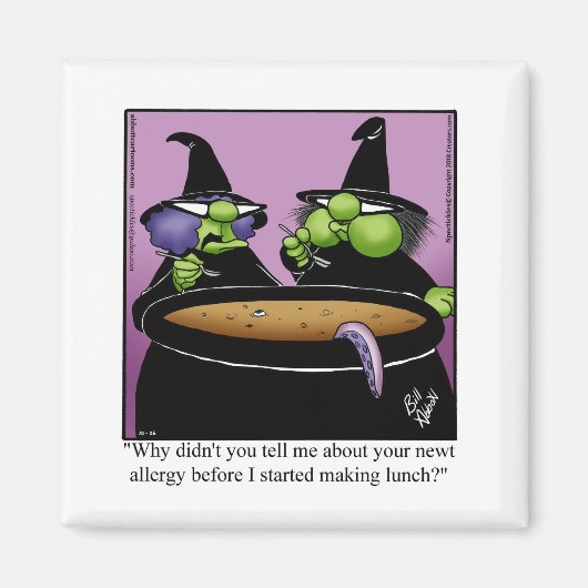 Funny Halloween Humor Magnet Magneet (Voorkant)