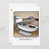 Funny Halloween Humour Carte de voeux (Devant / Derrière)