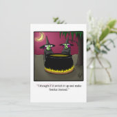 Funny Halloween Humour Carte de voeux (Debout devant)