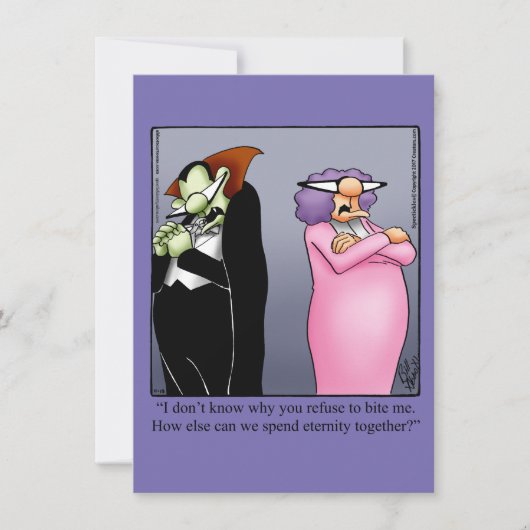Funny Halloween Humour Carte de voeux (Devant)