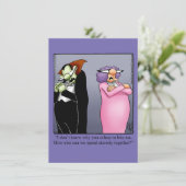 Funny Halloween Humour Carte de voeux (Debout devant)