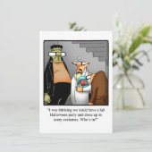 Funny Halloween Humour Carte de voeux (Debout devant)