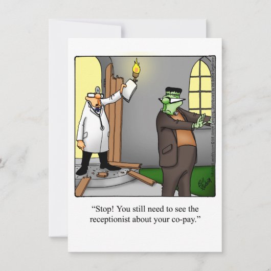 Funny Halloween Humour Carte de voeux (Devant)