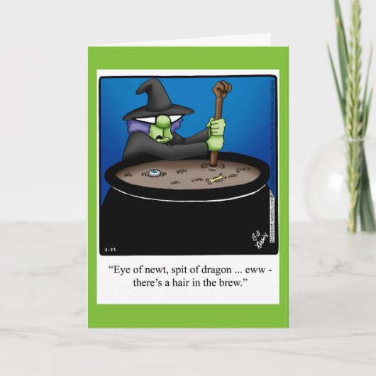 Funny Halloween Humour Carte de voeux (Devant)