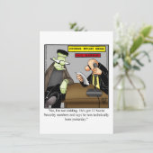 Funny Halloween Humour Carte de voeux (Debout devant)