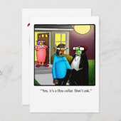 Funny Halloween Humour Carte de voeux (Devant / Derrière)