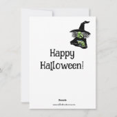 Funny Halloween Humour Carte de voeux (Dos)