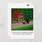 Funny Halloween Humour Carte de voeux (Devant / Derrière)