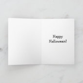 Funny Halloween Humour Carte de voeux (Intérieur)