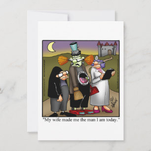 Funny Halloween Humour Carte de voeux