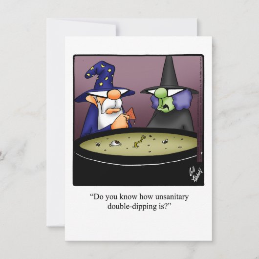 Funny Halloween Humour Carte de voeux (Devant)