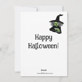 Funny Halloween Humour Carte de voeux (Dos)