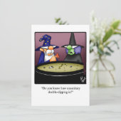 Funny Halloween Humour Carte de voeux (Debout devant)