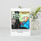Funny Halloween Humour Carte de voeux (Debout devant)