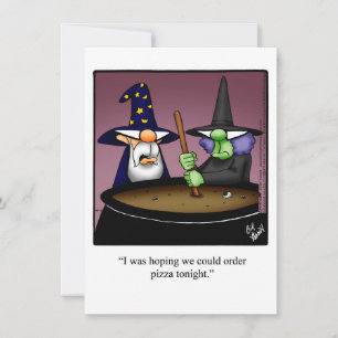 Funny Halloween Humour Carte de voeux