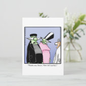Funny Halloween Humour Carte de voeux (Debout devant)