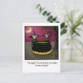Funny Halloween Humour carte postale (Debout devant)