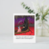 Funny Halloween Humour carte postale (Debout devant)