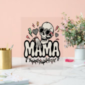 Funny Halloween Mama Cool Skull (Mariage)