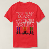 Funny Halloween Math Teacher Costume T 2600 T-shirt (Design voorkant)