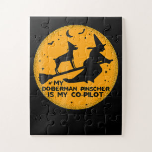 Funny Halloween My Doberman Pinscher Ís Co-pilot Legpuzzel