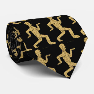 Funny Halloween Necktie Egyptian Mummy Pyramids Stropdas