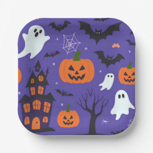 Funny Halloween Papieren Bordje