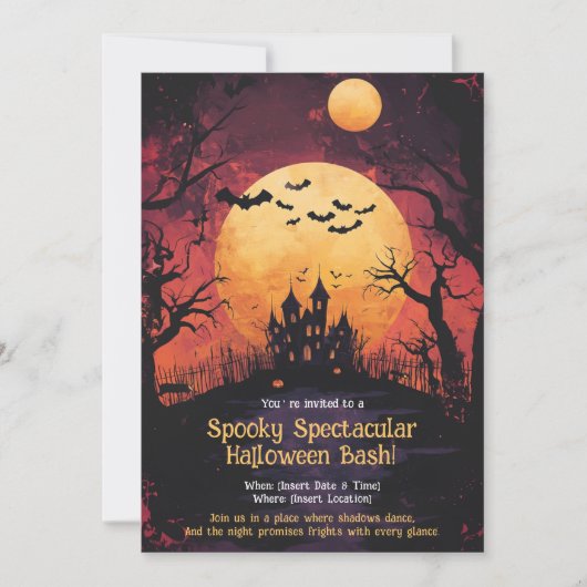 FUNNY Halloween Party Invitation (Devant)