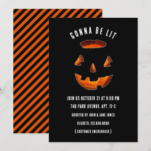 Funny Halloween Party-uitnodigingen Kaart