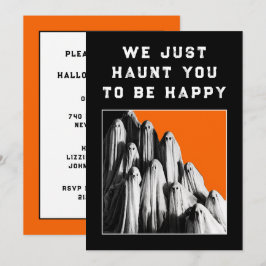 Funny Halloween Party-uitnodigingen Kaart