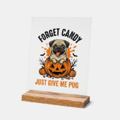 Funny Halloween Pug Forget Candy Conception de T-s (Angle)