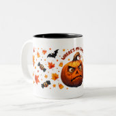 Funny Halloween Pumpkin Mug (Devant gauche)