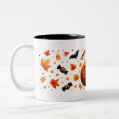 Funny Halloween Pumpkin Mug (Gauche)