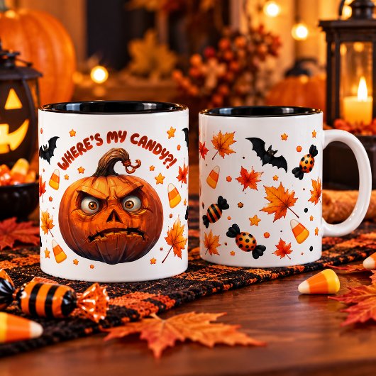 Funny Halloween Pumpkin Mug